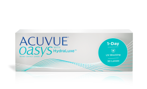 עדשות מגע יומיות Acuvue Oasys 1-Day with HydraLuxe אקיוביו אואזיס