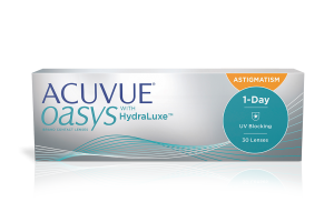 עדשות מגע צילינדר יומיות 1 Day Acuvue Oasys with Hydraluxe for Astigmatism אקיוביו אואזיס