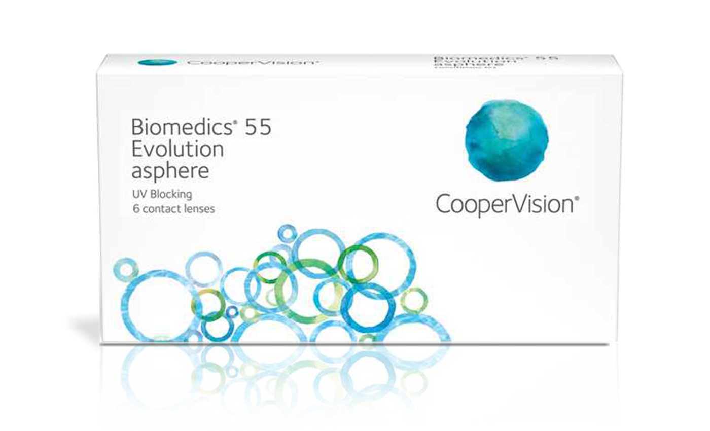 עדשות מגע חודשיות Biomedics 55 Evolution ביומדיקס אקסטרה