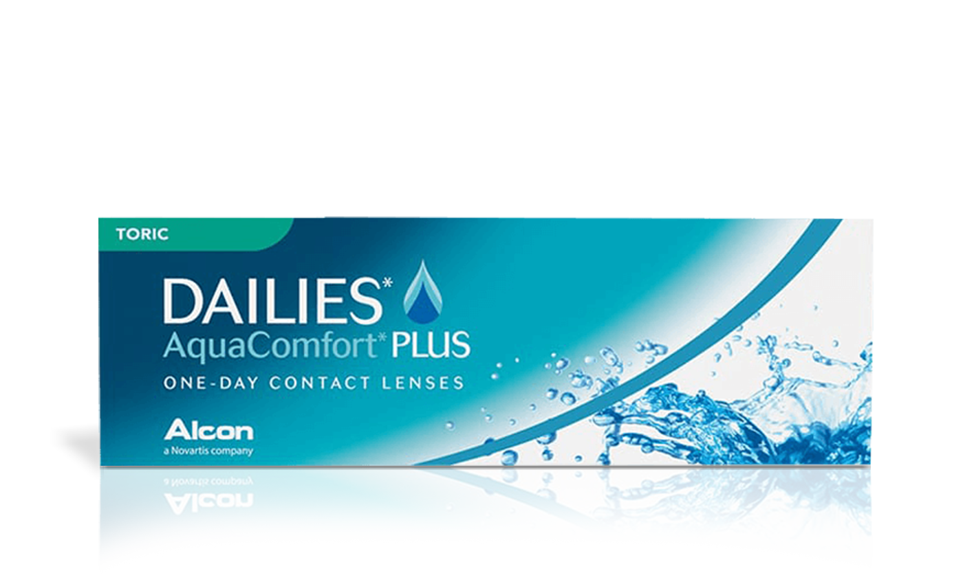 עדשות מגע צילינדר Dailies AquaComfort Plus Toric דייליס אקווה קומפורט