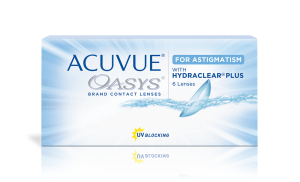 עדשות מגע צילינדר דו שבועיות Acuvue Oasys for Astigmatism אקיוביו אואזיס