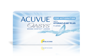 עדשות מגע צילינדר דו שבועיות Acuvue Oasys for Astigmatism אקיוביו אואזיס