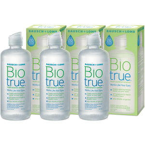 תמיסה ביו טרו Biotrue - אריזה של 3